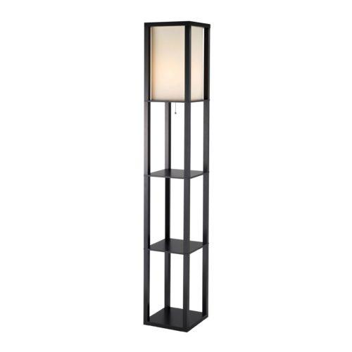 72" H Sleek Column Style Floor Lamp with Storage - AFS