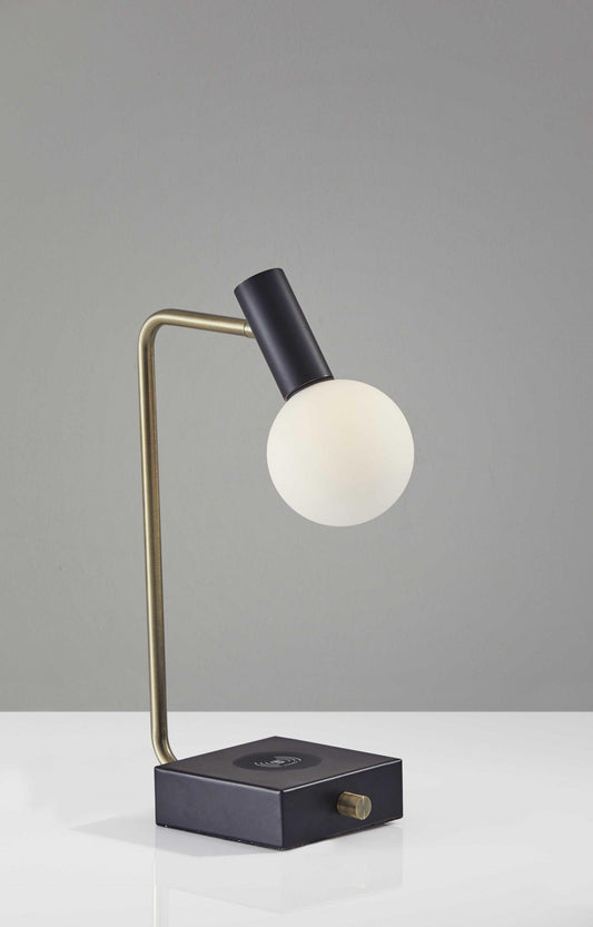 Retro White Globe LED Desk Lamp - AFS