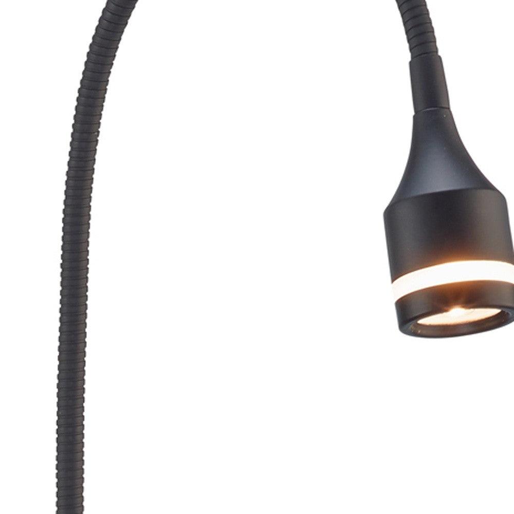 Matte Black Metal LED Adjustable Desk Lamp - AFS