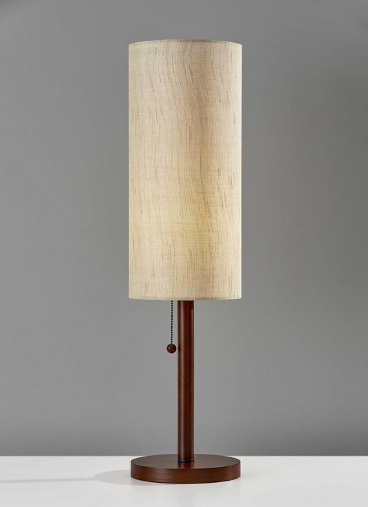 Slim Silhouette Walnut Wood Table Lamp - AFS