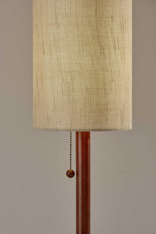 Slim Silhouette Walnut Wood Table Lamp - AFS