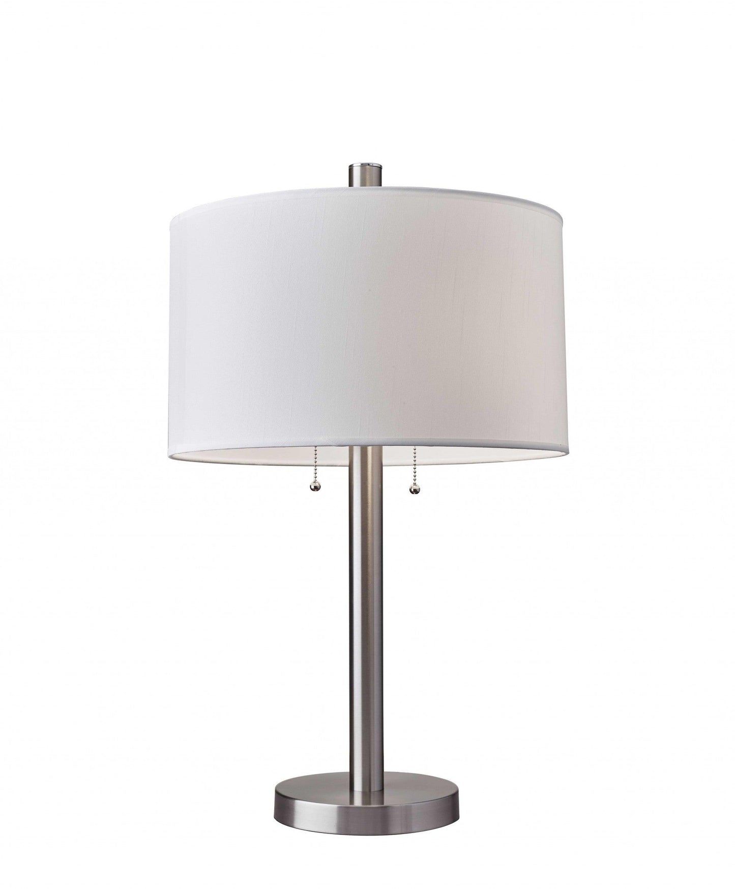 Classic Brushed Steel Metal Table Lamp - AFS