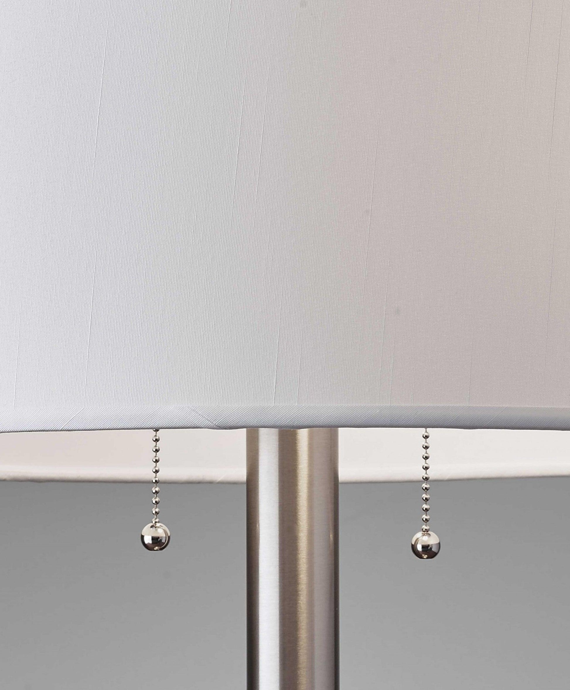 Classic Brushed Steel Metal Table Lamp - AFS