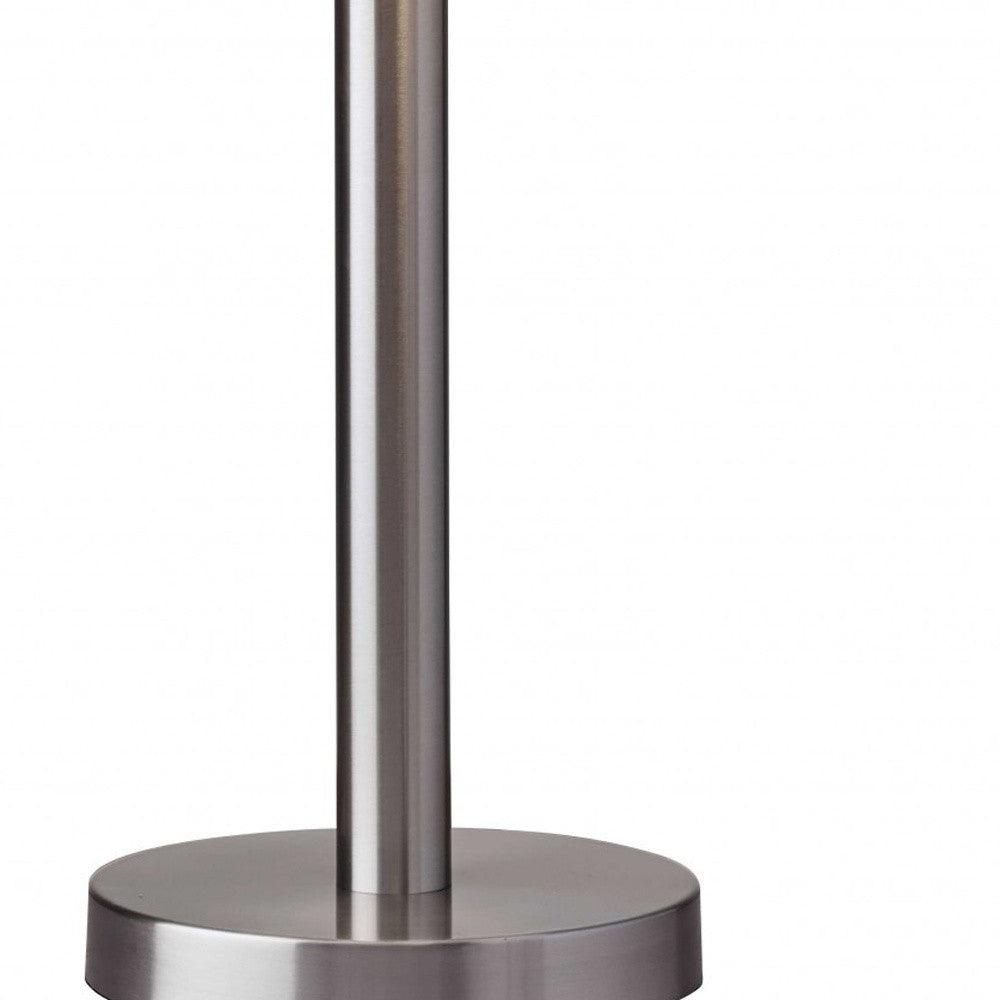 Classic Brushed Steel Metal Table Lamp - AFS