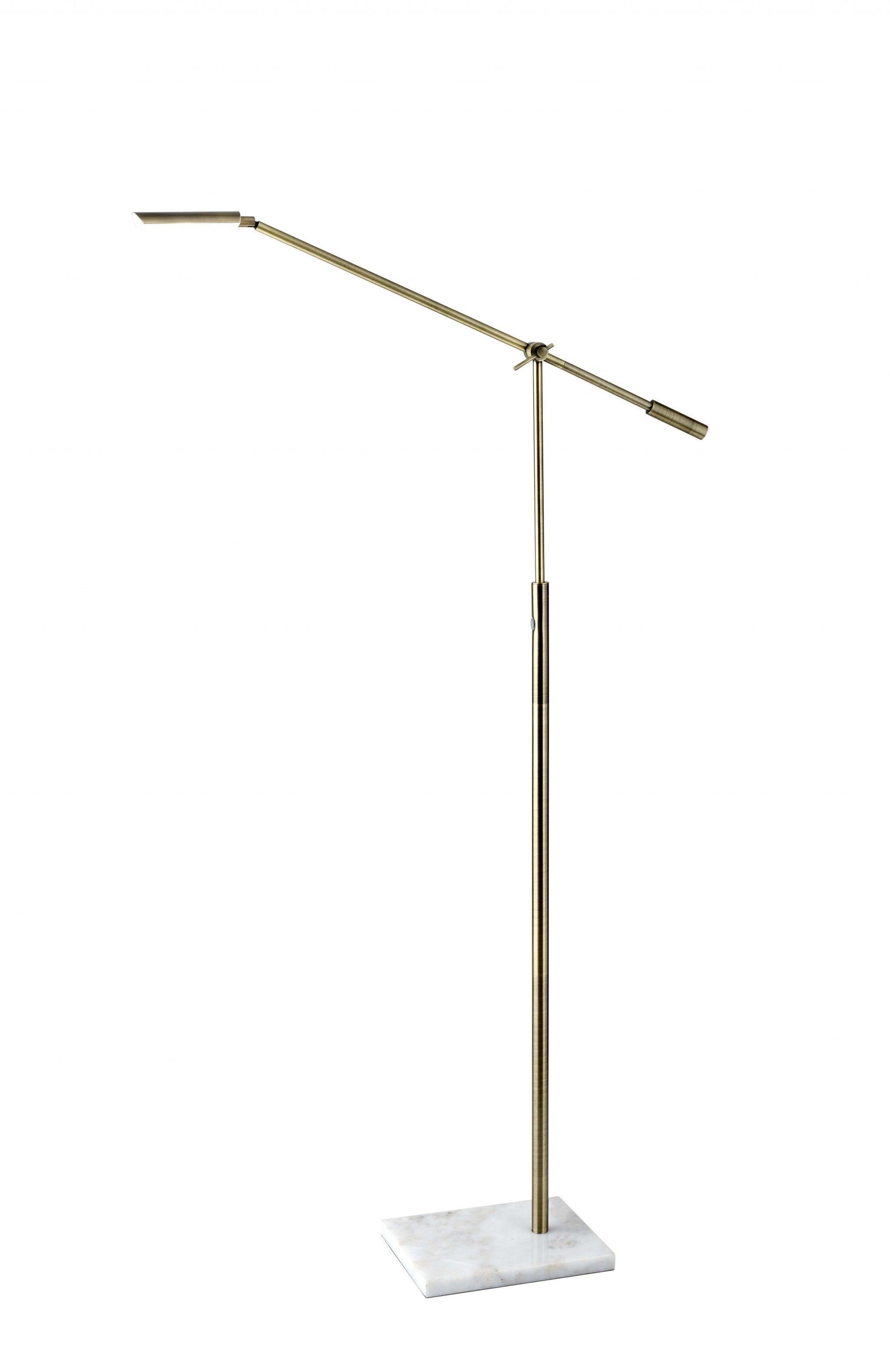 Brass Metal Floor Lamp Adjustable and Dimmable LED - AFS