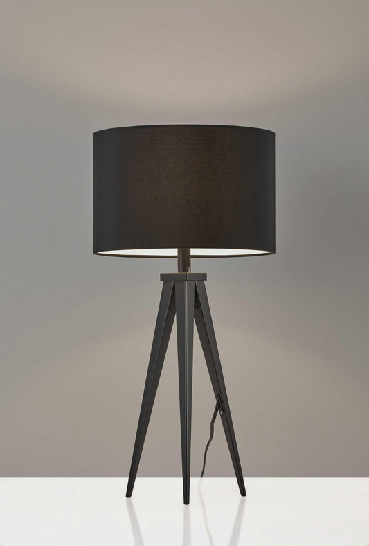 Treble Black Metal Table Lamp - AFS