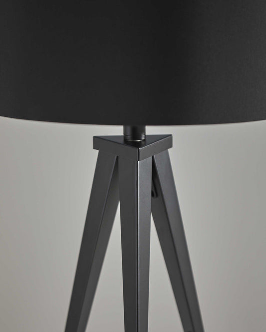 Treble Black Metal Table Lamp - AFS