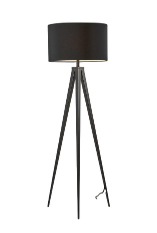 Treble Floor Lamp Three Black Metal Legs - AFS