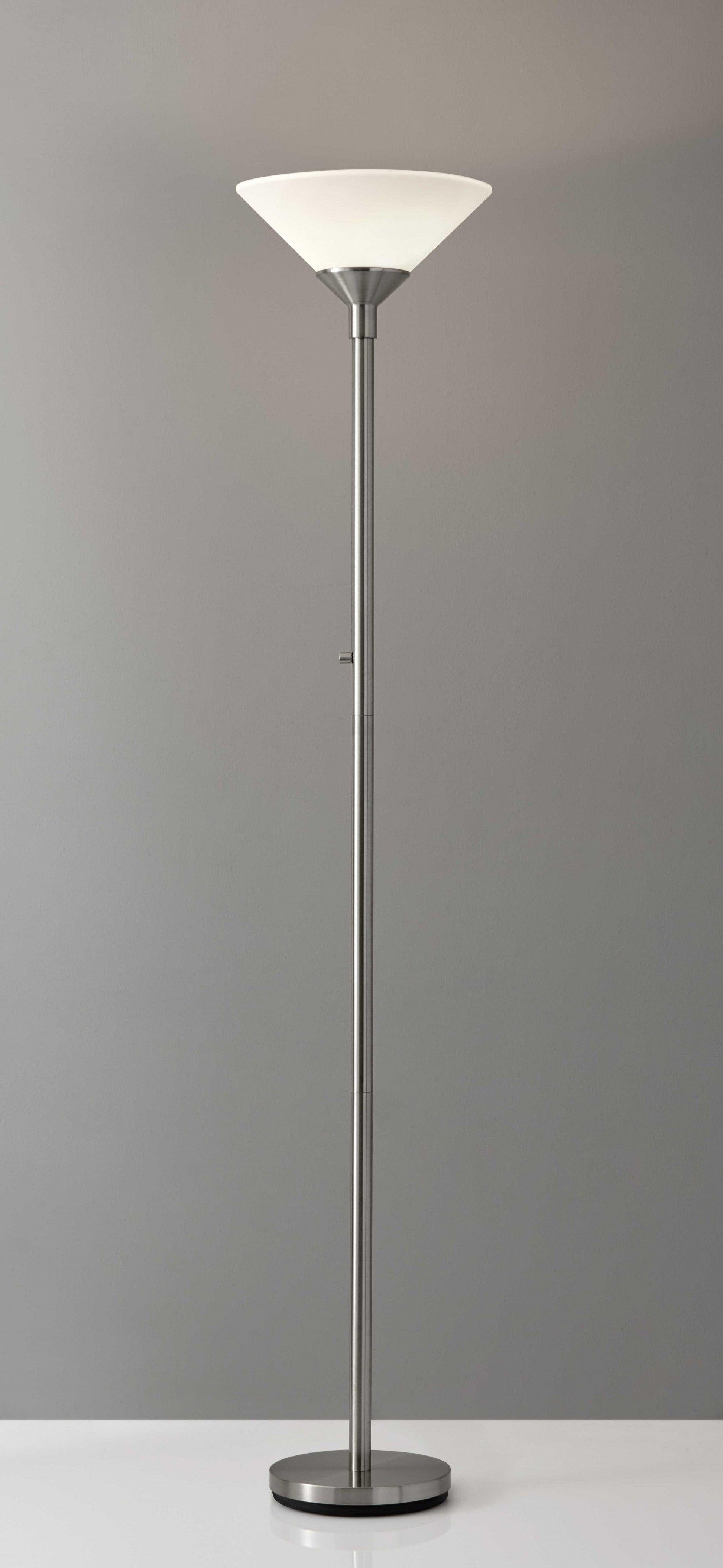 Mod Blackened Metal Torchiere - AFS
