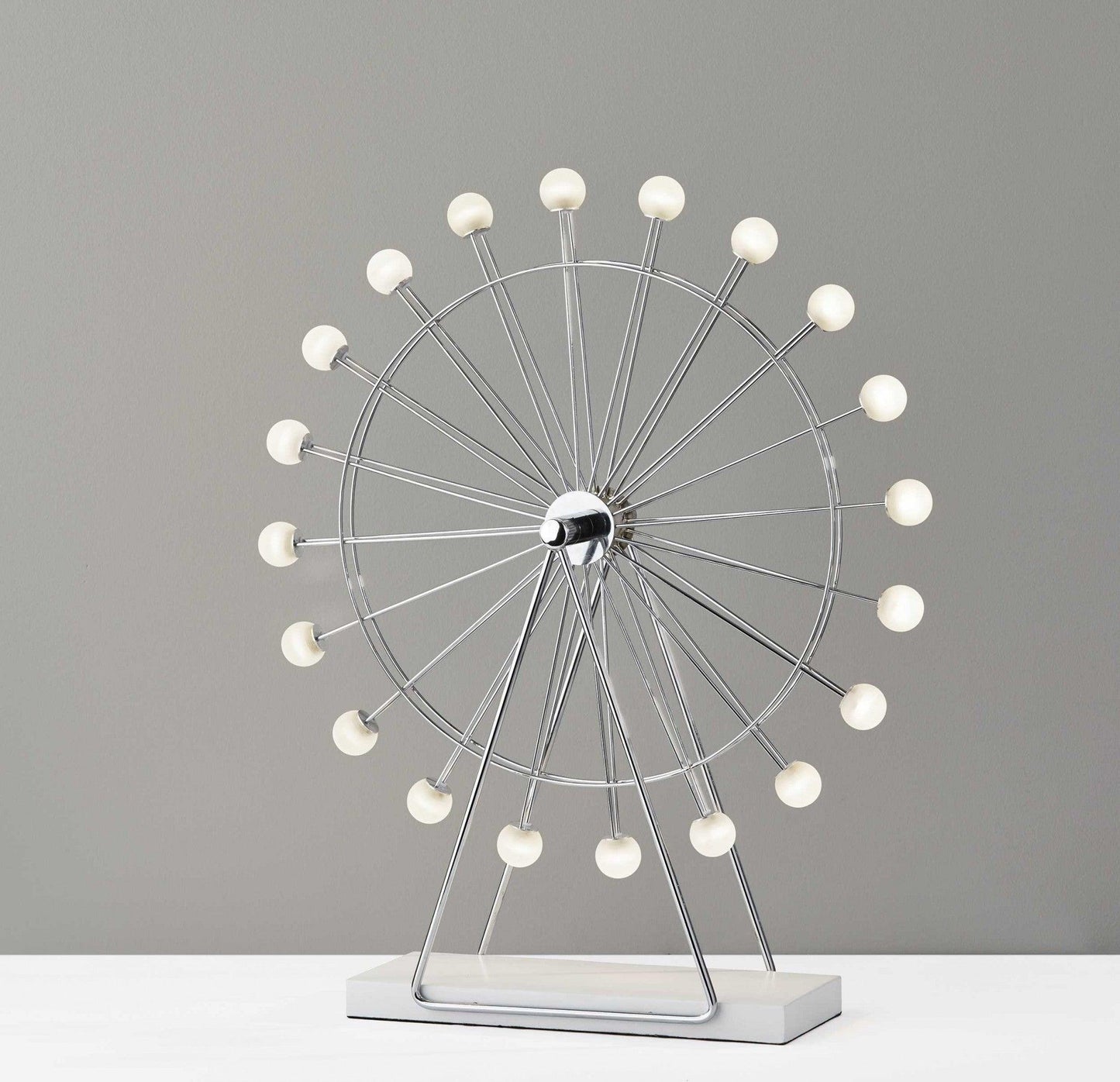 Chrome Ferris Wheel Large Table Lamp - AFS