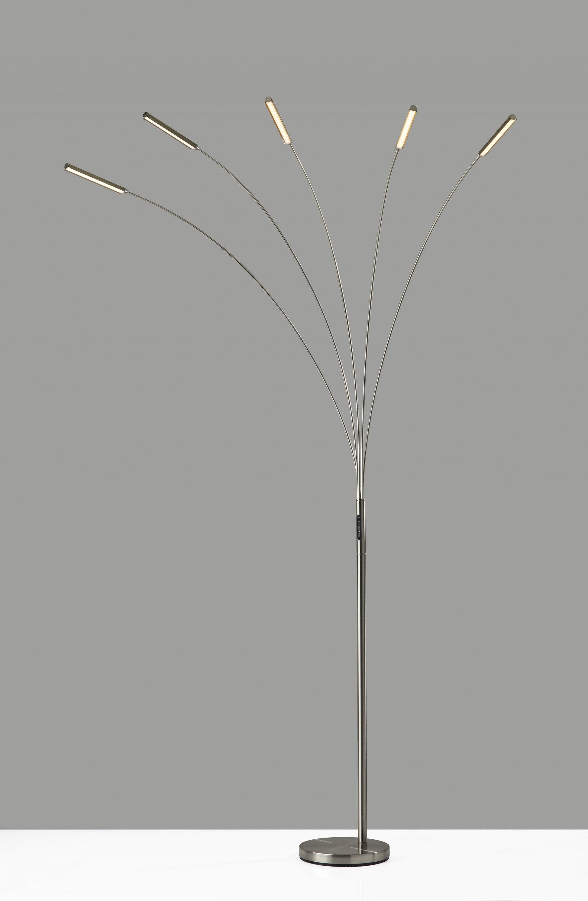 Five Finger Black Metal Multi Mode LED Floor Lamp - AFS