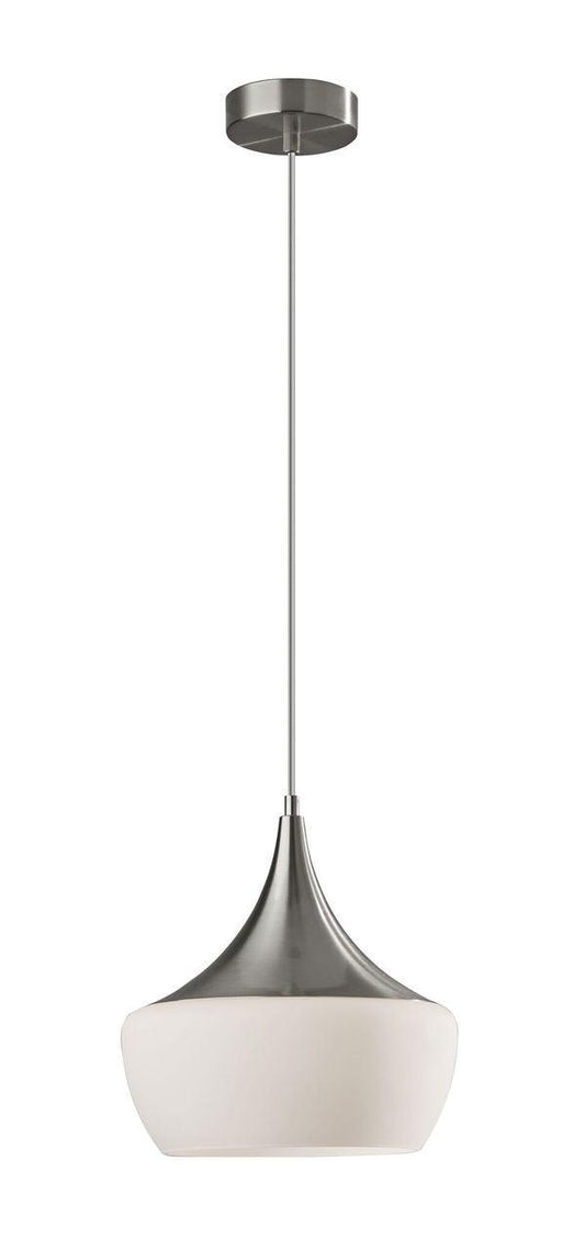 Gnome Smoked Glass Black Metal Pendant Lamp - AFS