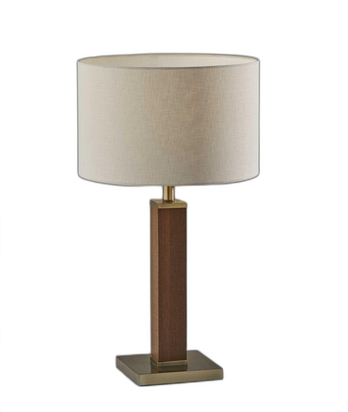 Black Wood Monument Table Lamp - AFS