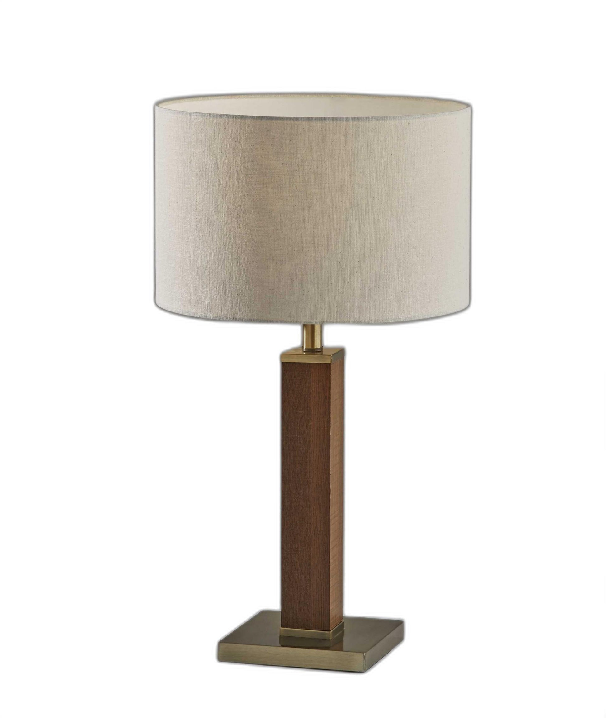 Black Wood Monument Table Lamp - AFS