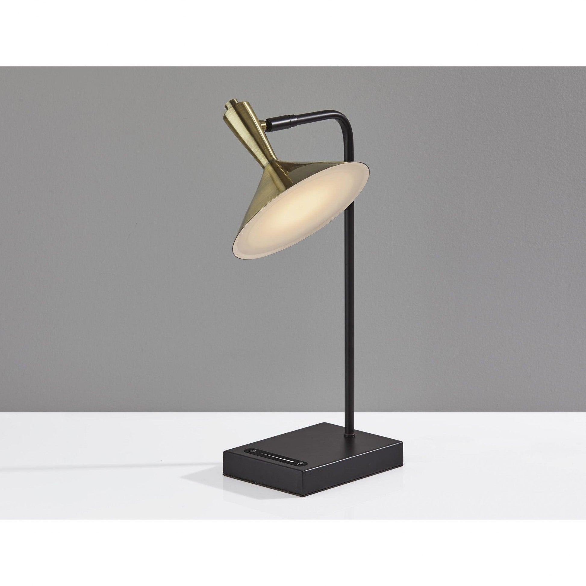 Brass Spotlight Black Metal LED Desk Lamp - AFS