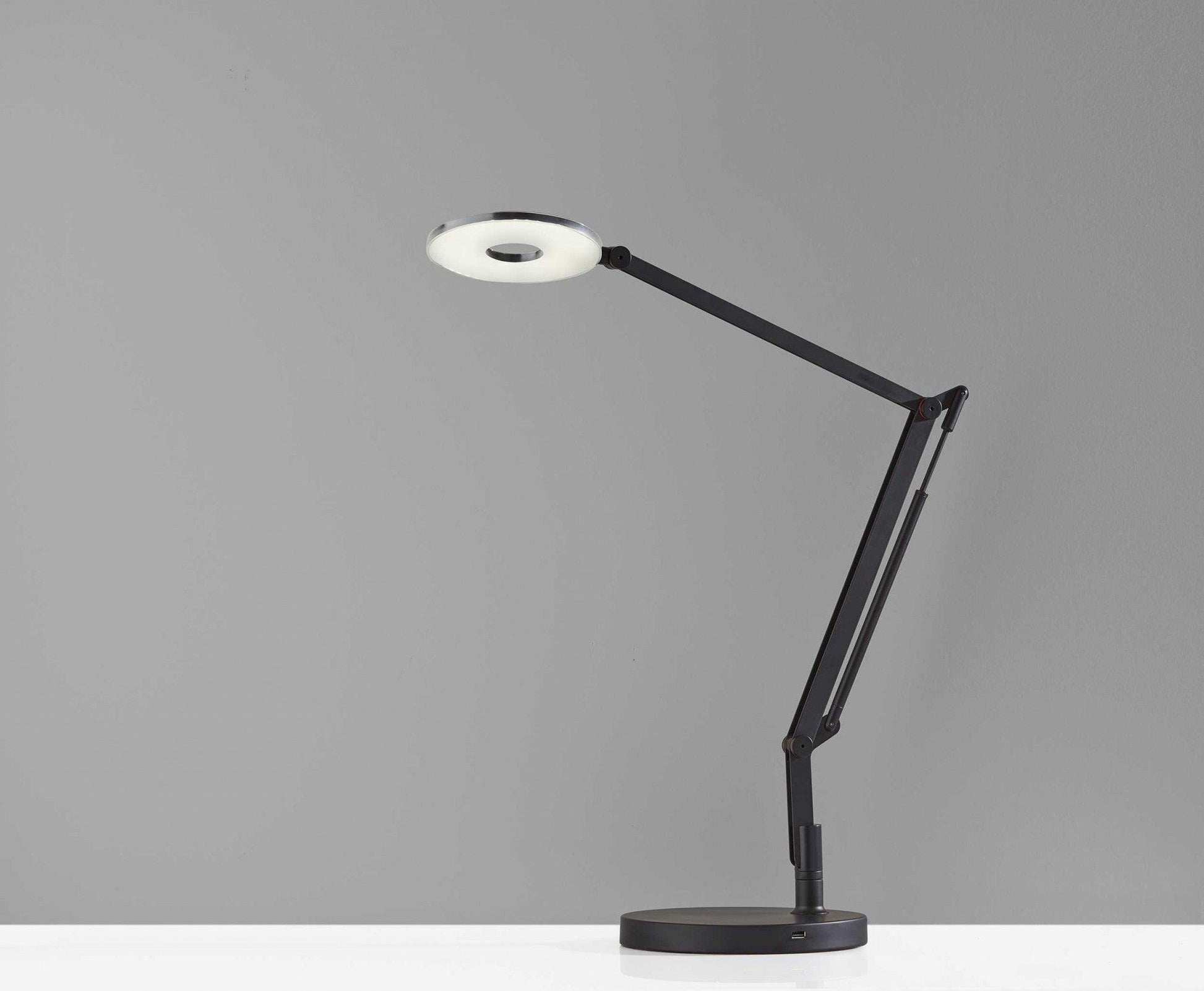 Bendy Black Metal LED Desk Lamp - AFS