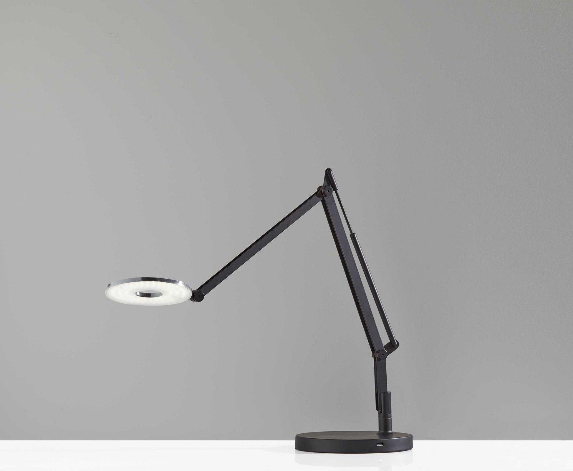 Bendy Black Metal LED Desk Lamp - AFS