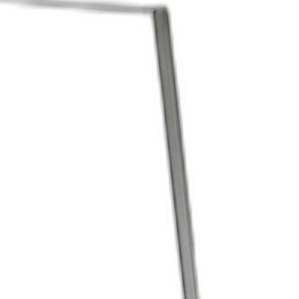 13.5" X 14.5" X 59" Brushed steel Floor Mirror - AFS