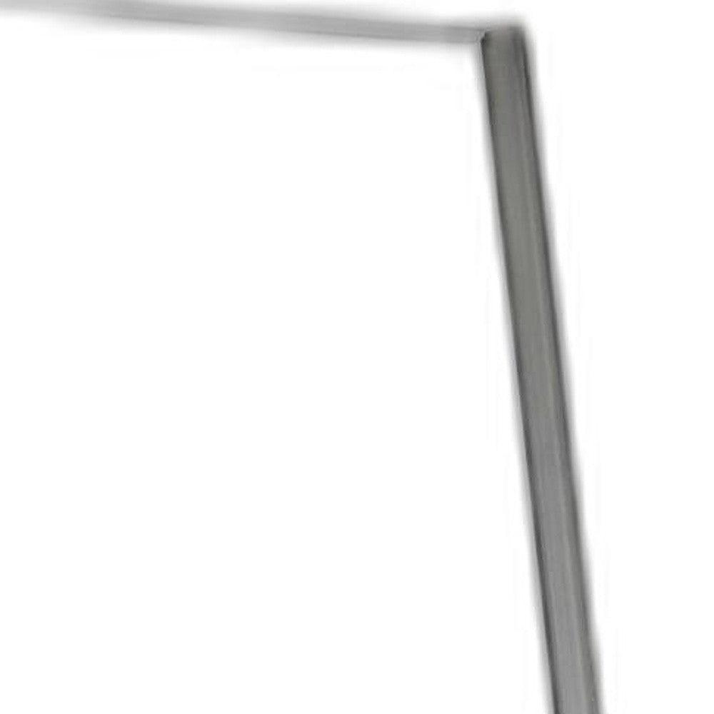 13.5" X 14.5" X 59" Brushed steel Floor Mirror - AFS