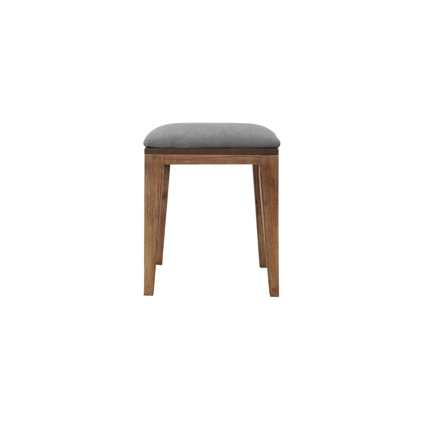 Gray and Natural Acacia Wood Stool - AFS