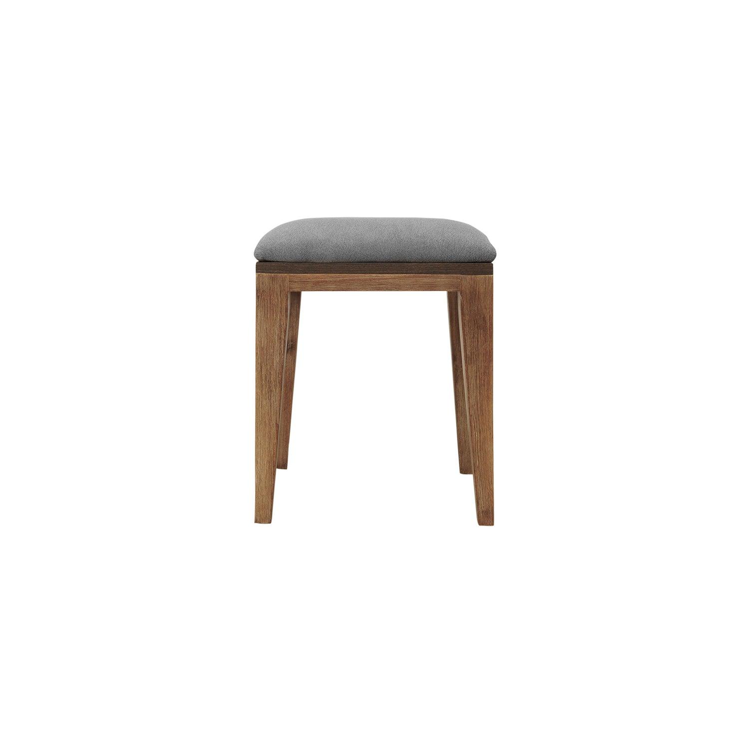 Gray and Natural Acacia Wood Stool - AFS