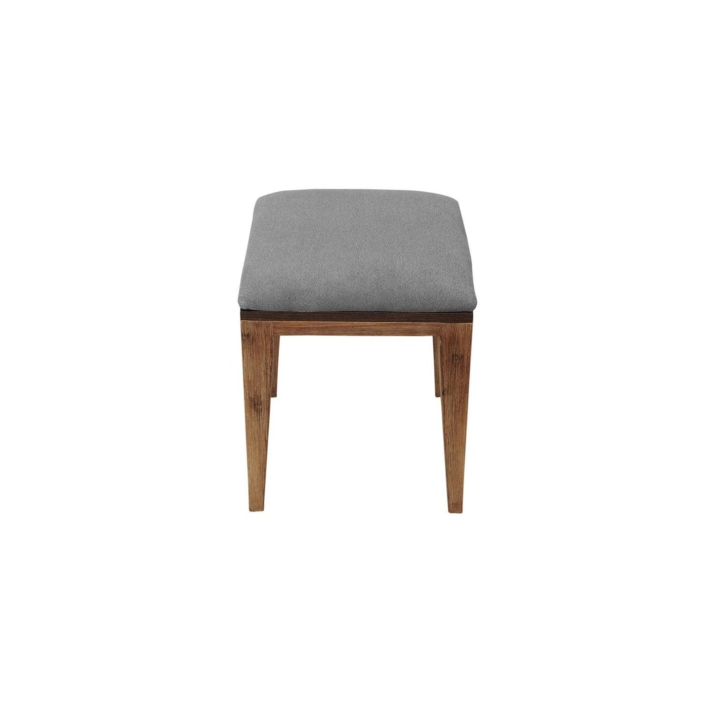 Gray and Natural Acacia Wood Stool - AFS