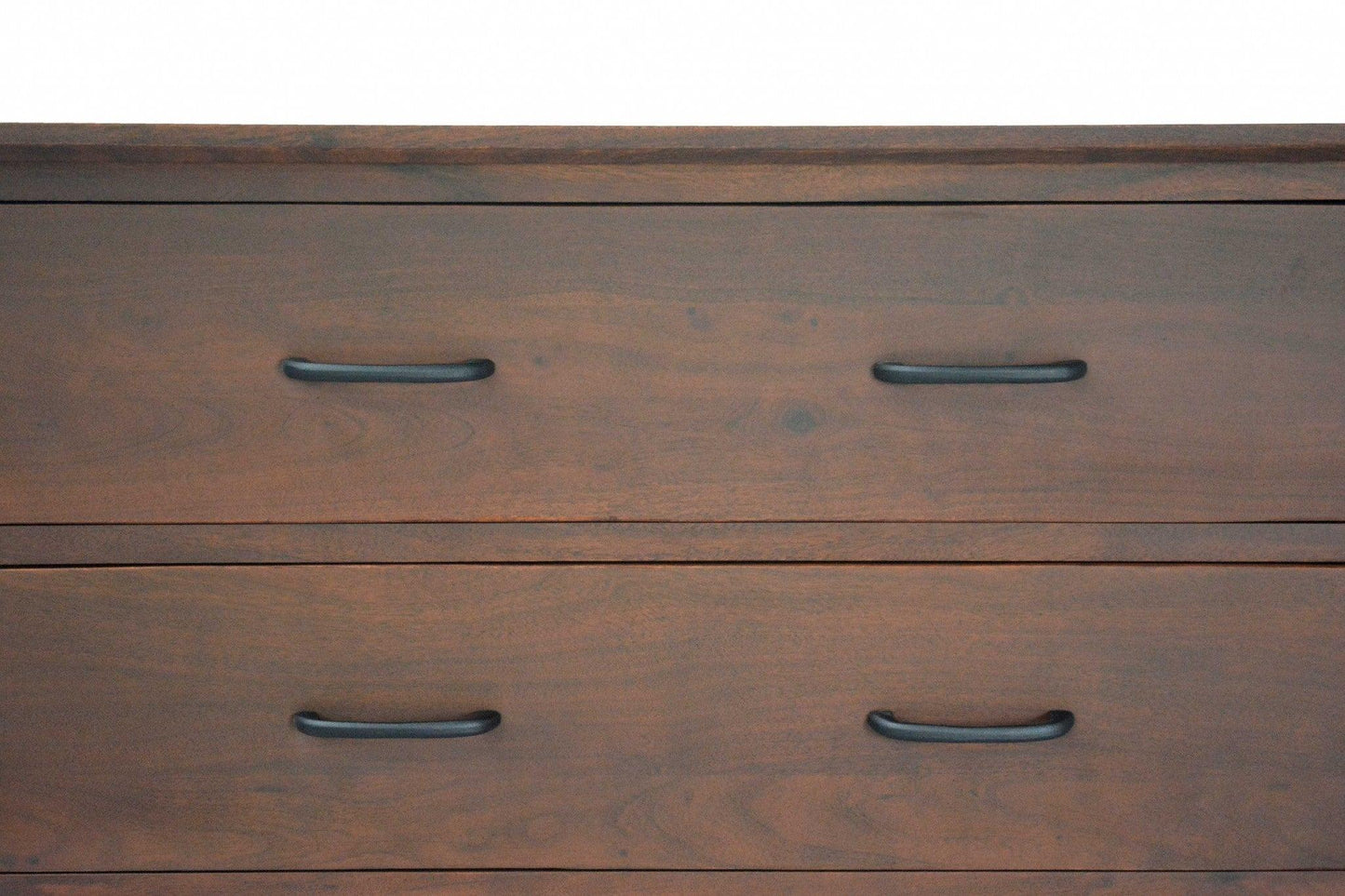 Brown Black Wood Metal Bedroom Chest - AFS