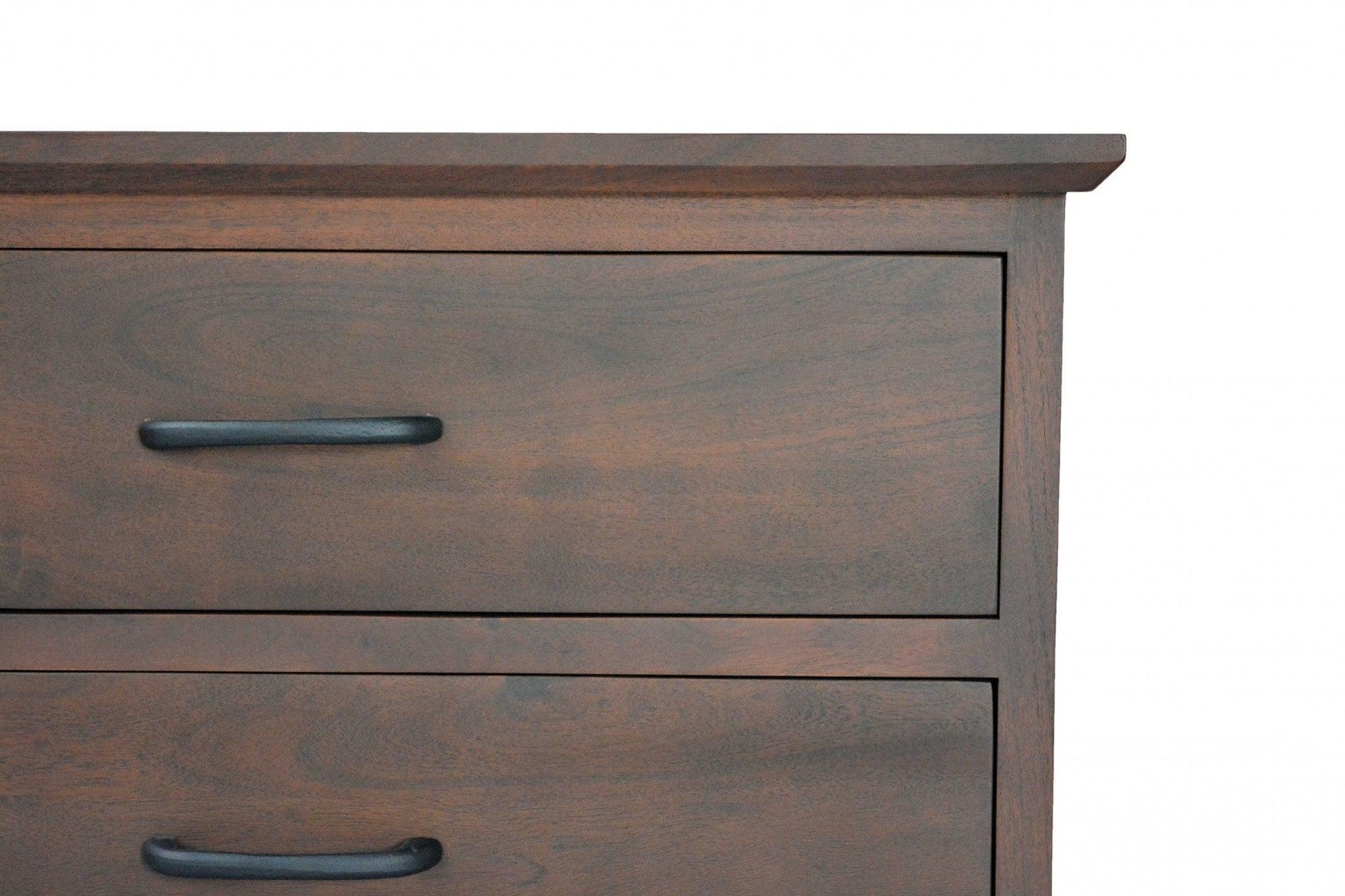 Brown and Black Wood Metal Bedroom Dresser - AFS