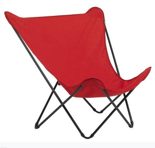 Modern Indoor Outdoor Red XL Folding Lounge Chair - AFS