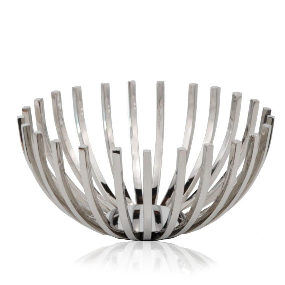 14" Round Stainless Steel Modern Open Centerpiece Bowl - AFS