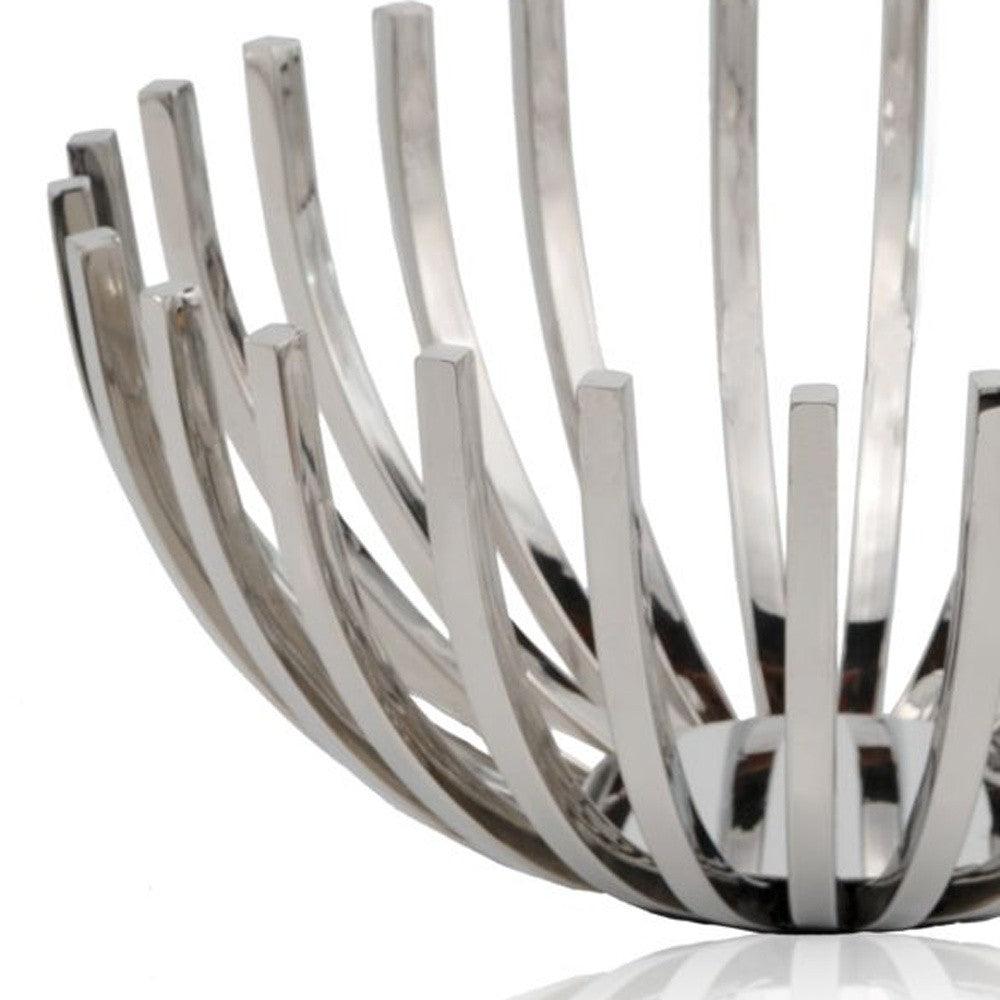 14" Round Stainless Steel Modern Open Centerpiece Bowl - AFS