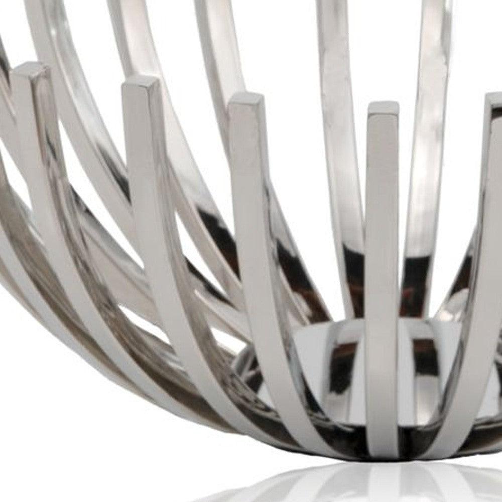 14" Round Stainless Steel Modern Open Centerpiece Bowl - AFS