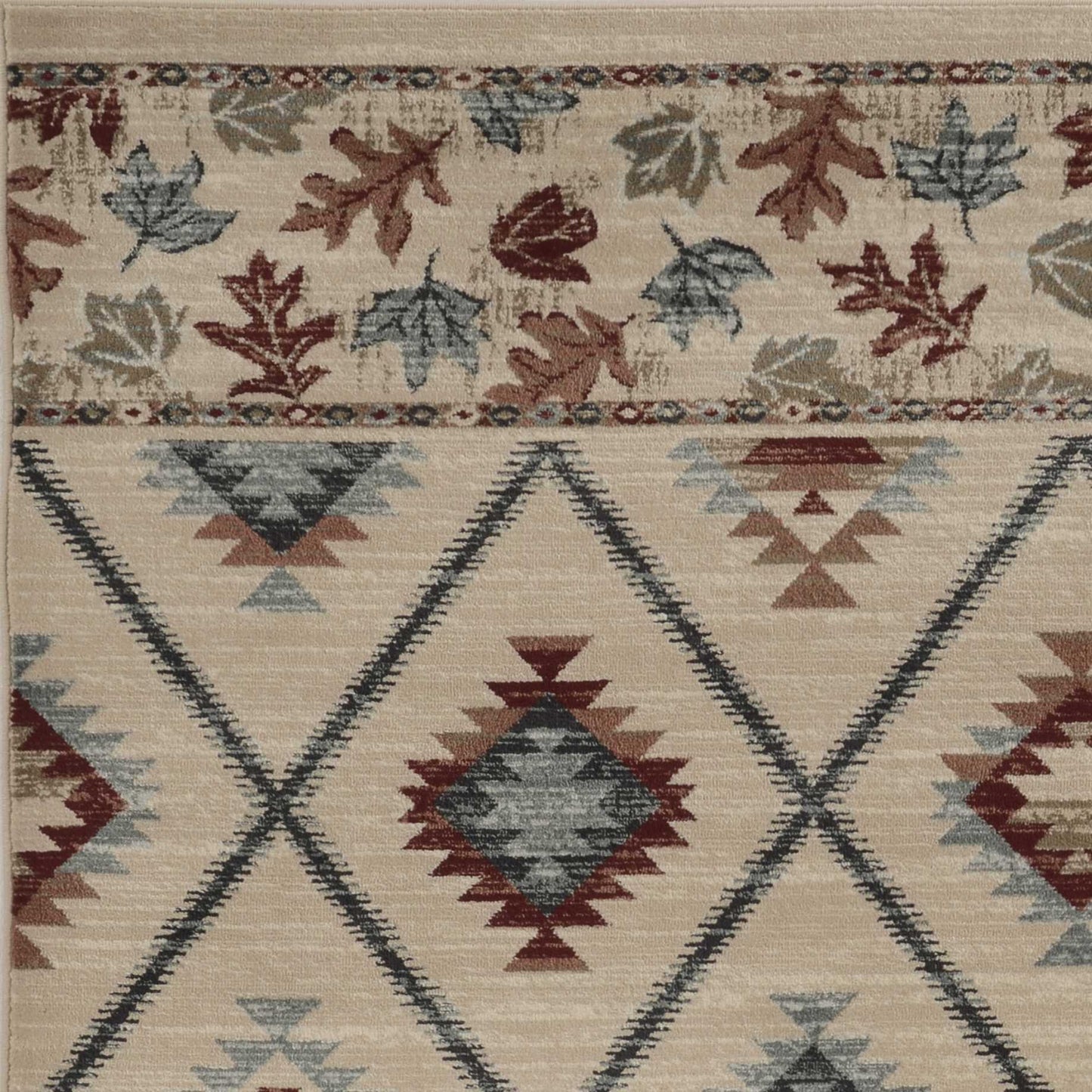 8' x 10' Ivory Lodge Area Rug - AFS