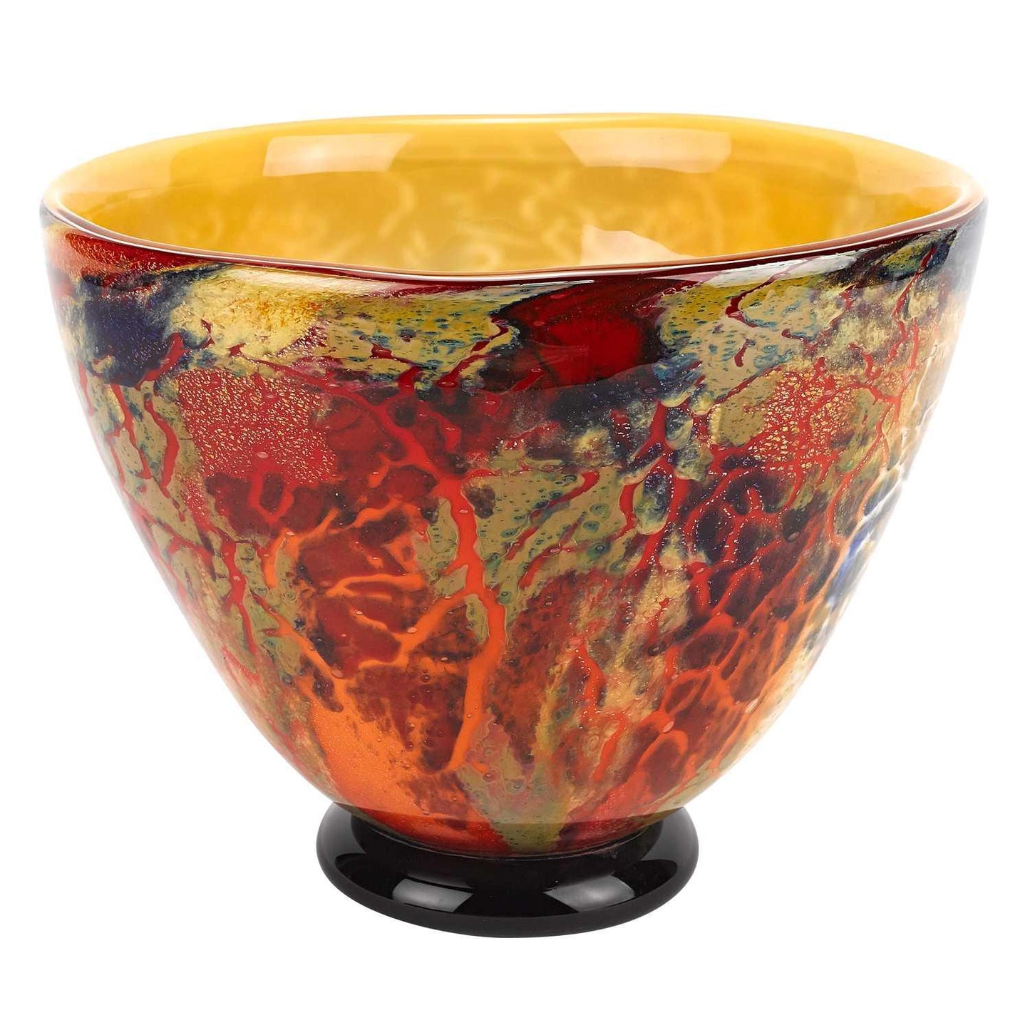 11 Mouth Blown Art Glass Centerpiece or Punch Bowl - AFS