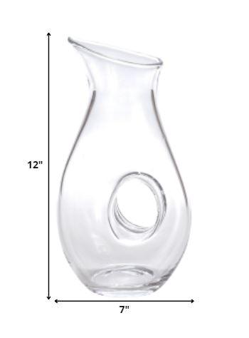 Mouth Blown Lead Free Crystal Pitcher 28 oz - AFS