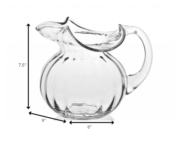 Mouth Blown Glass Pitcher 42 oz - AFS