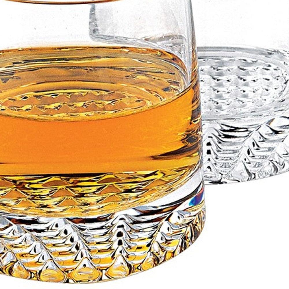 Mouth Blown European Crystal 5 Pc Whiskey Set - AFS