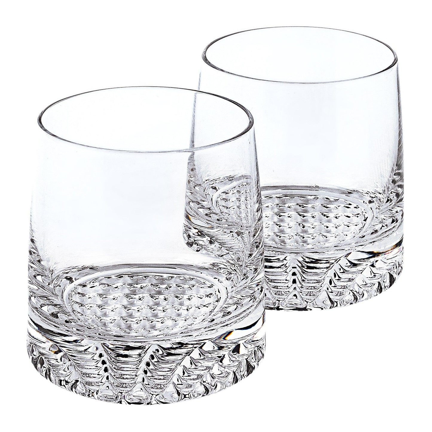 Mouth Blown European Crystal Whiskey Set 4 Pc Rocks or DOF Set - AFS