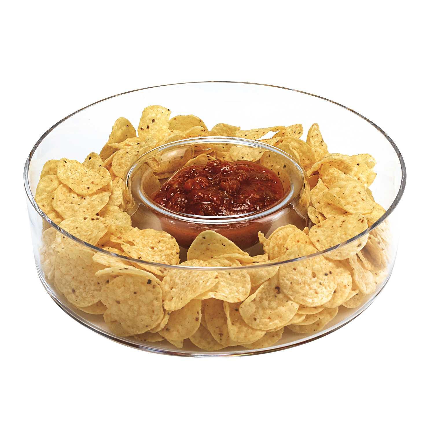 Mouth Blown European Crystal Chip N Dip - AFS