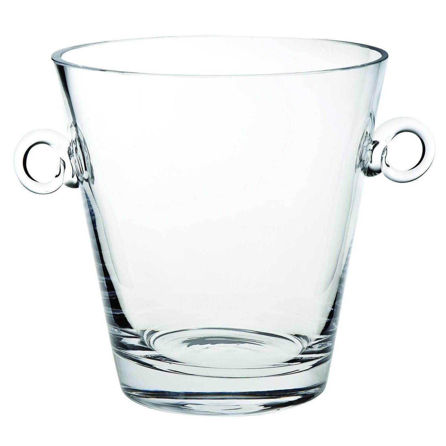 9 Mouth Blown European Glass Ice Bucket or Cooler - AFS