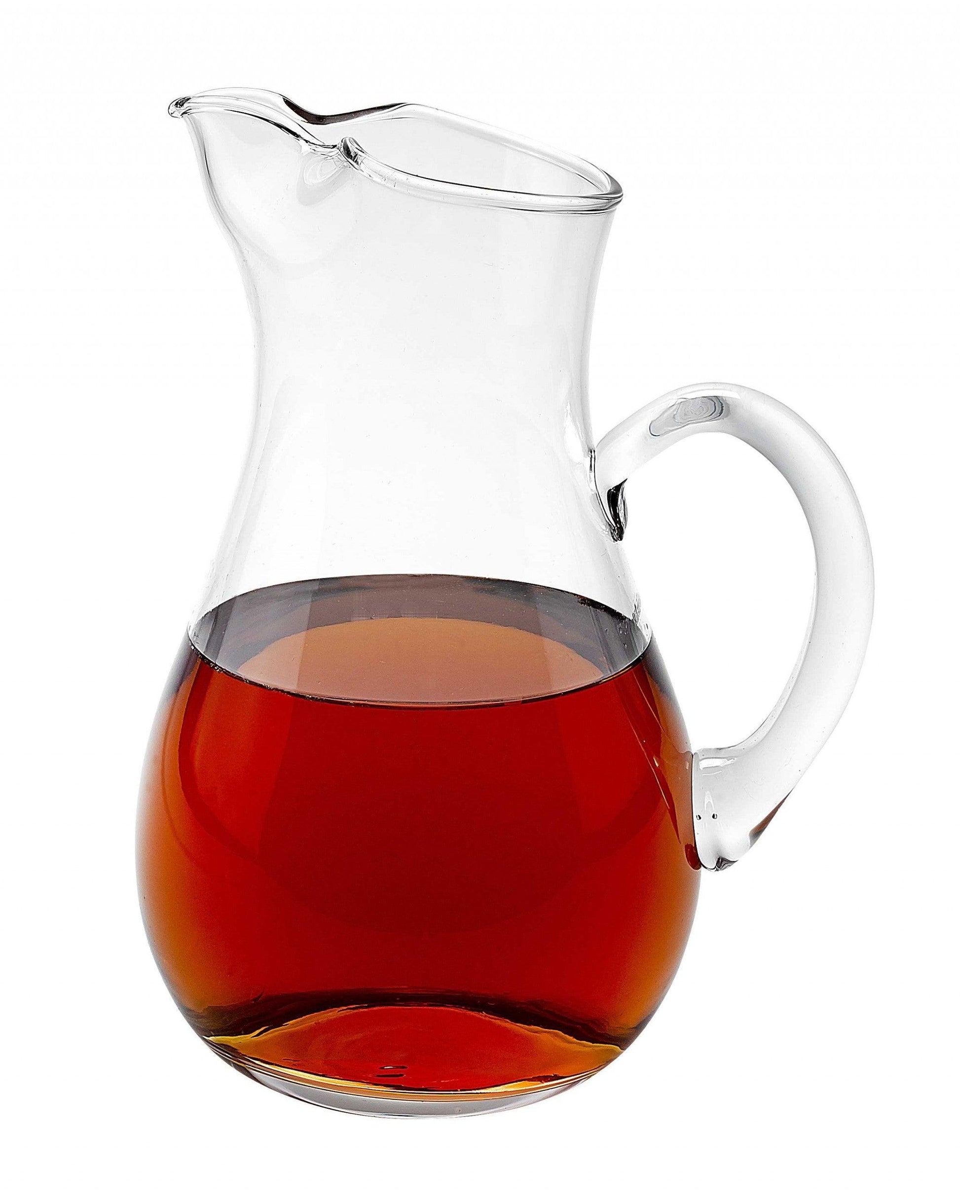 Mouth Blown Ice Tea Martini or Water Glass Pitcher 36 oz - AFS