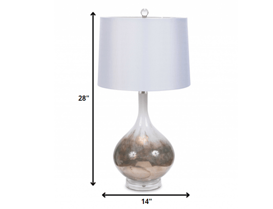 Set of 2 Art Glass Table Lamps - AFS