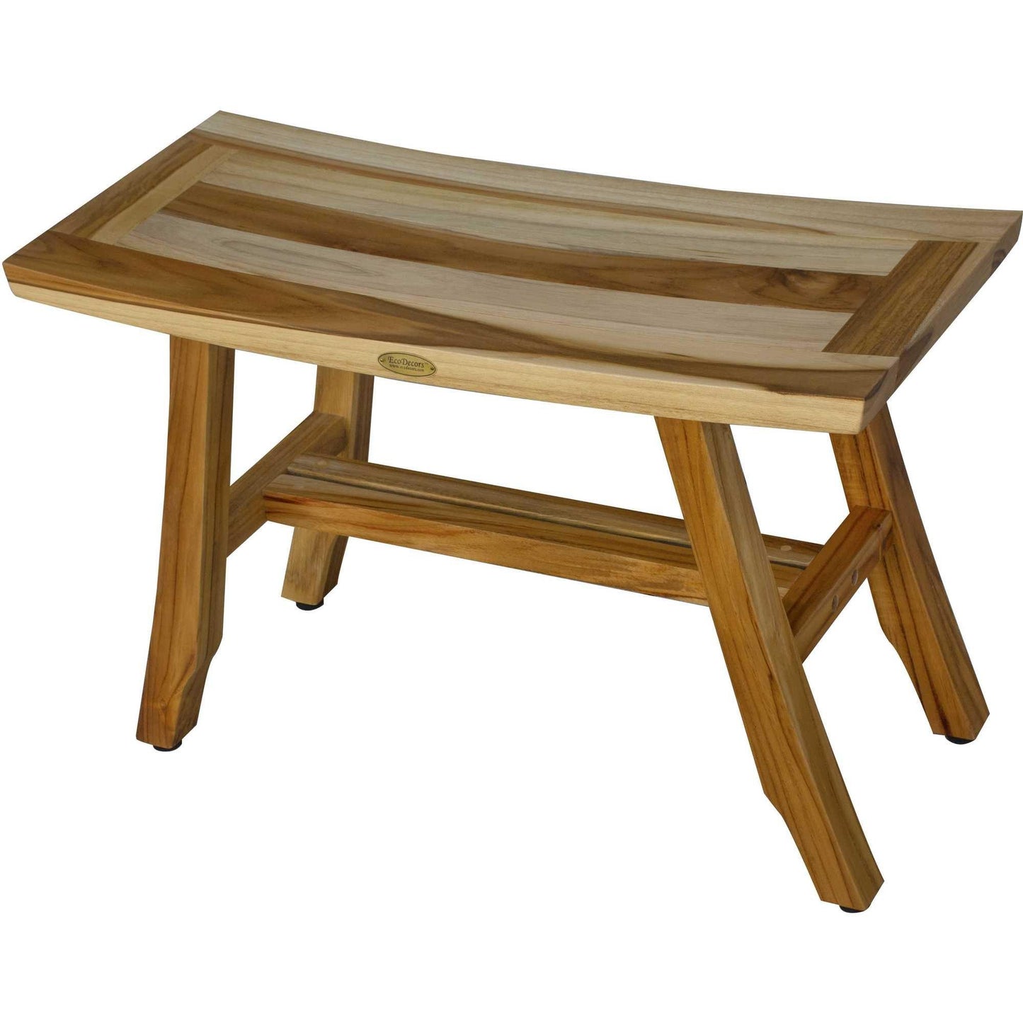 Contemporary Teak Shower Bench in Natural Finish - AFS