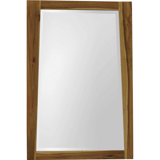 Solid Teak Wall Mirror in Natural Finish - AFS