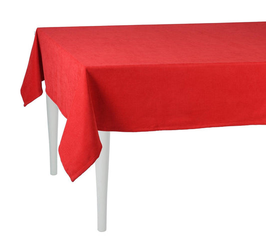 70" Merry Christmas Rectangle Tablecloth in Red - AFS