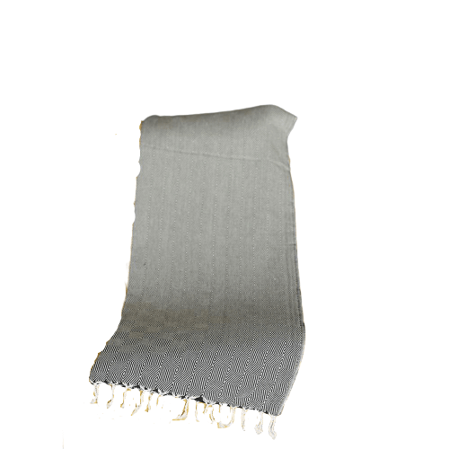 70" Geometric Handwoven Throw Blankets in Black - AFS