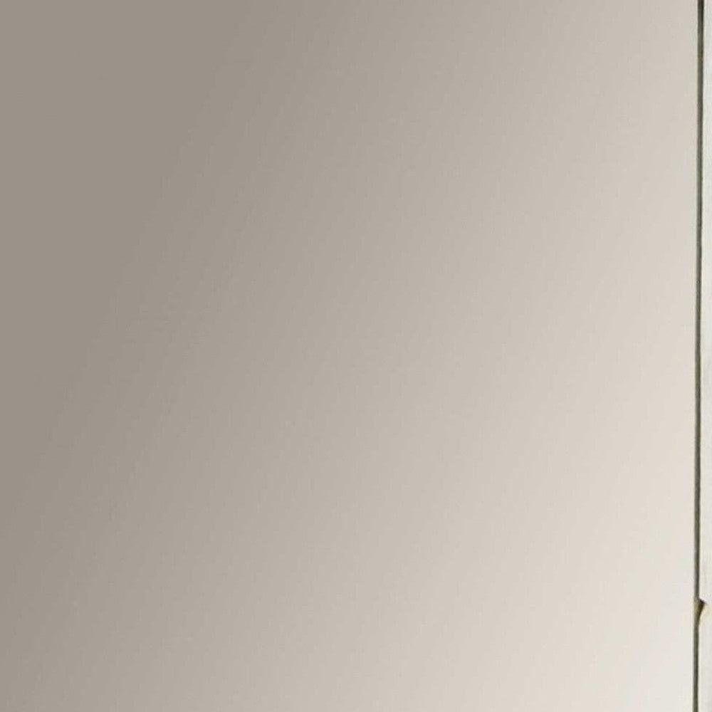 Rectangular Rustic White Wash Finish Wall Mirror - AFS