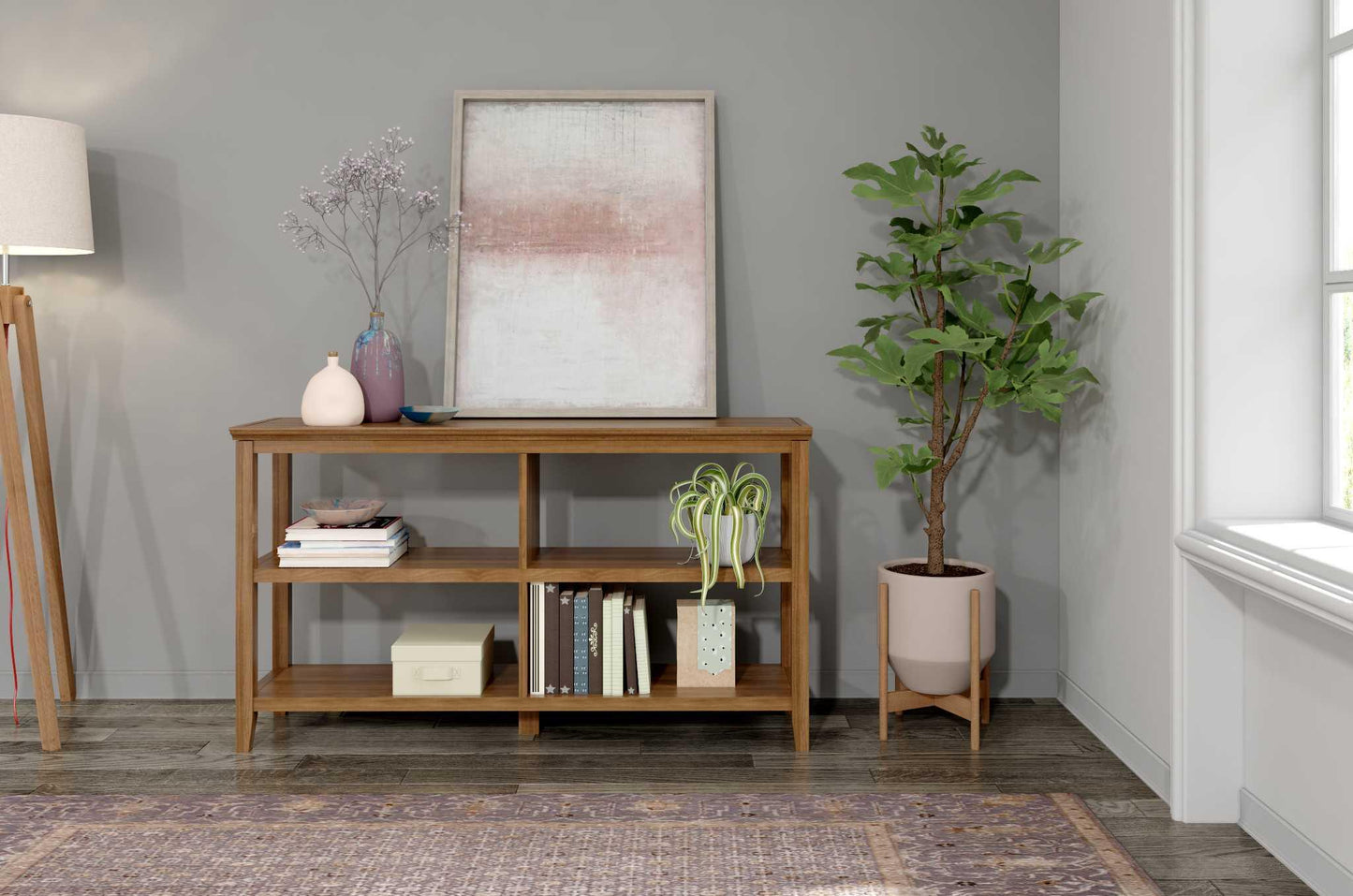 30" Bookcase with 2 Shelves in Walnut - AFS