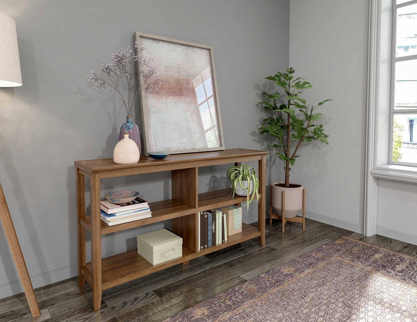 30" Bookcase with 2 Shelves in Walnut - AFS