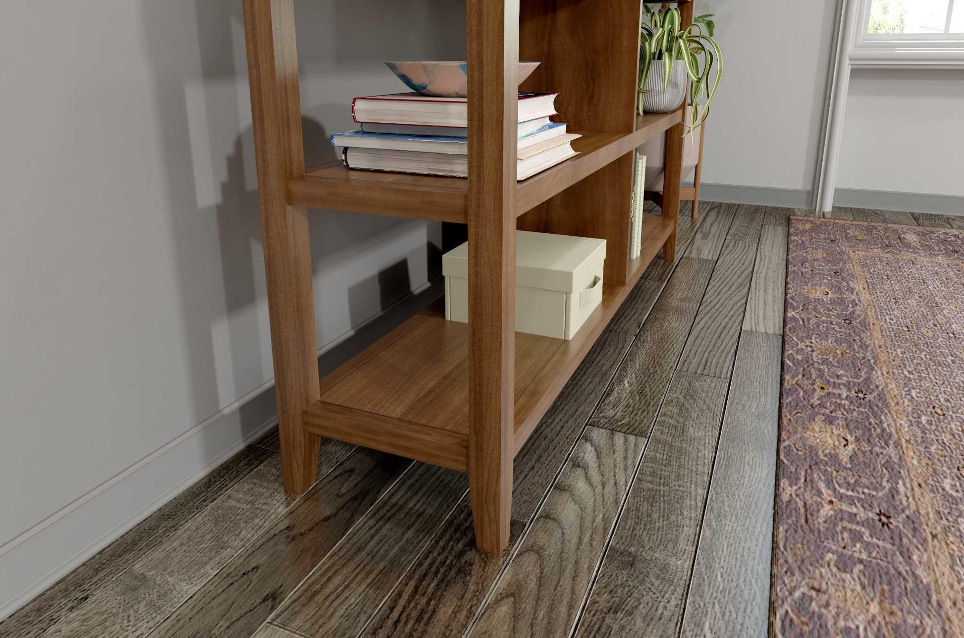 30" Bookcase with 2 Shelves in Walnut - AFS